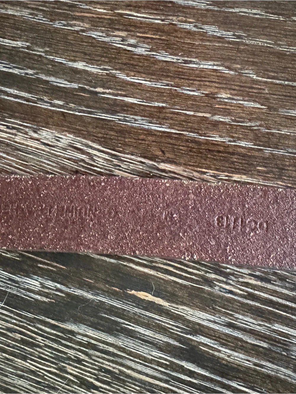 Frye Leather Belt in Burgundy with Antique Brass Buckle